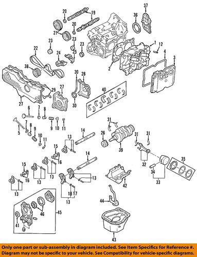 Subaru oem 13573aa16a engine timing cover/timing cover