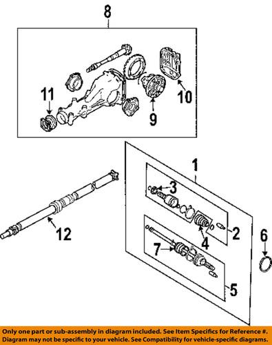 Subaru oem 27111sa050 axle & differential-drive shaft