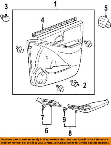 Toyota oem 8482052410 door component/door window switch panel