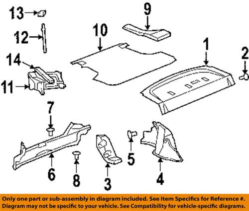 Chrysler oem xs16vxlaf interior-rear-trunk trim