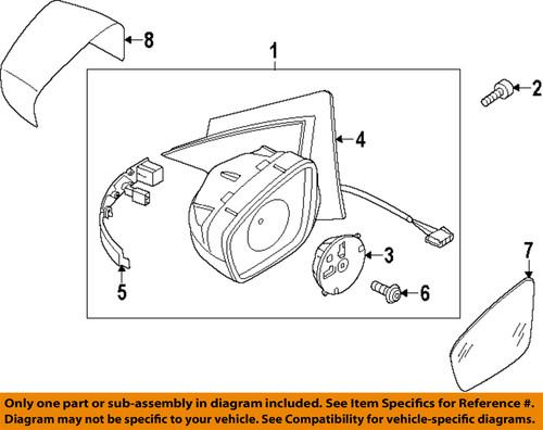 Volkswagen oem 561857508r9b9 outside mirrors-mirror assembly