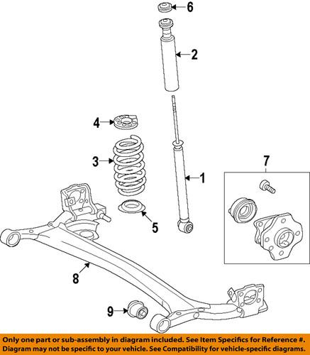 Toyota oem 4210112171 rear suspension-axle beam