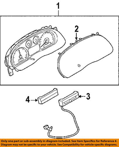 Ford oem 6l5z7a110aa cluster & switches-shift indicator