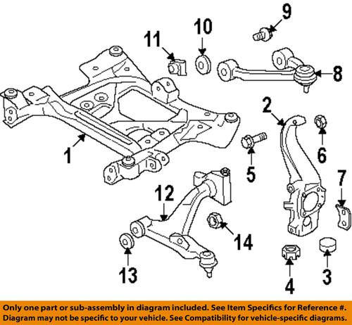 Nissan oem 545881ba2a chassis component/suspension stabilizer bar link nut