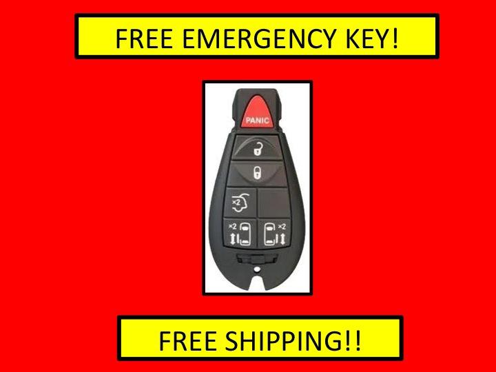 Chrysler, dodge, fobik keyless entry key fob - with emergency key