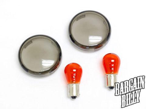 Harley davidson softail / sportsters smoke turn signal lens (2000+)