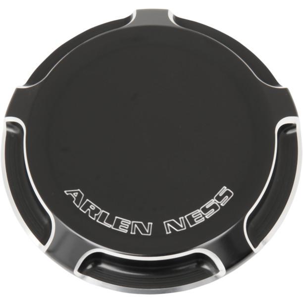 Arlen ness non-vented black beveled billet gas cap for harley sportser dyna