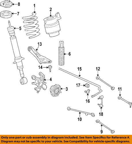 Ford oem al1z-18125-f rear shock absorber/shock absorber