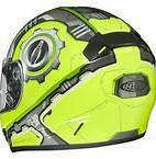 Hjc cl-16 helmet machine hi-vis yellow adult motorcycle size xl