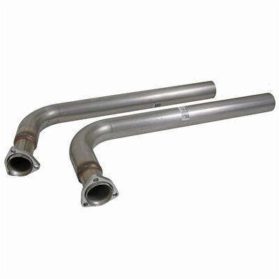 Pypes exhaust downpipes stainless natural 2.0" dia chevy corvette sm block pair