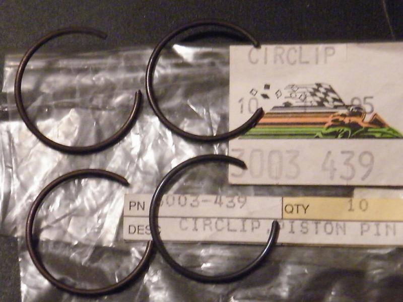 Nos tigershark arctic cat piston pin circlip 1999 ts 900l qty4 3003-439