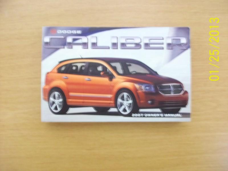 2007 dodge caliber owners manual