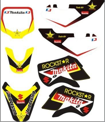 New dirt pit bike 3m graphics kawasaki klx110 decal sticker 7