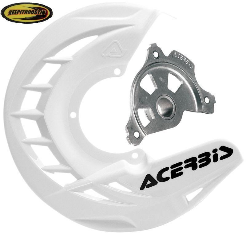 Disc brake plastic guard white for yamaha yz 125 250 450 2002-2012 yz450 yz250