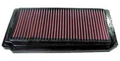 K&n air filter element rectangular cotton gauze red for use on honda odyssey