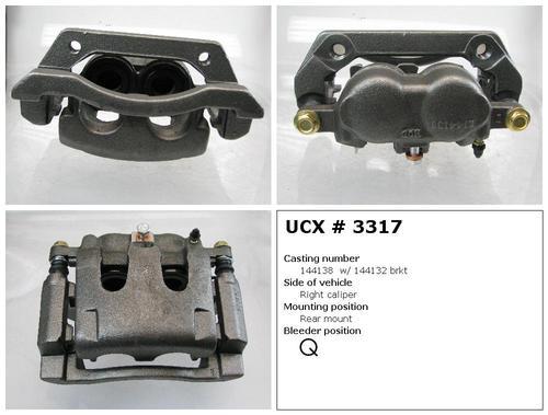 Undercar express 10-3317s rear brake caliper