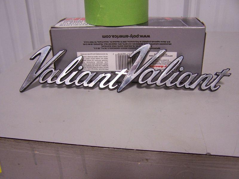 Nice used valiant emblems fits a body 73-76