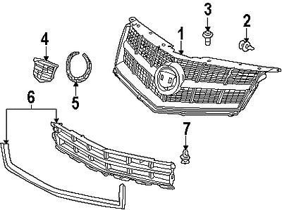 Cadillac 20828297 genuine oem factory original emblem