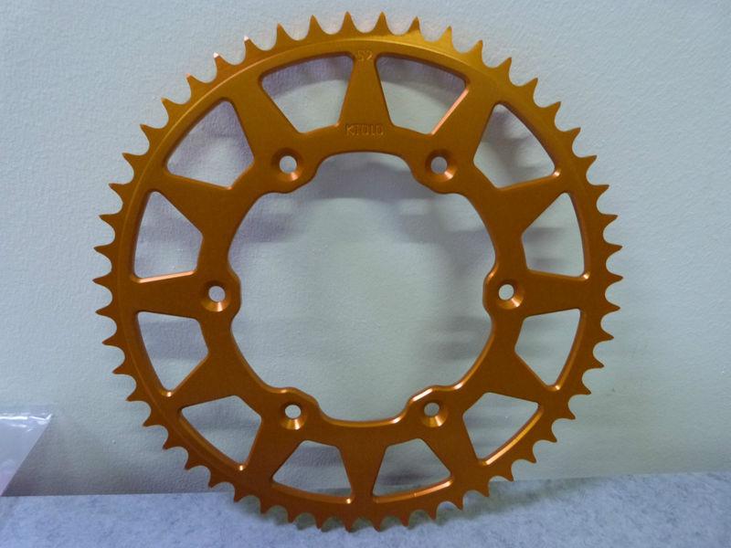 Ktm orange sidewinder sprocket 52t, sxf, sx, 350, 450, 250, 53 tooth, mx, sx