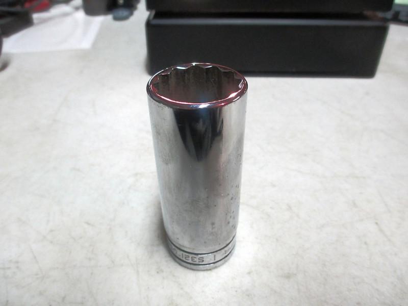 Snap on 1/2" drive deep 12 point 1"  socket #s321