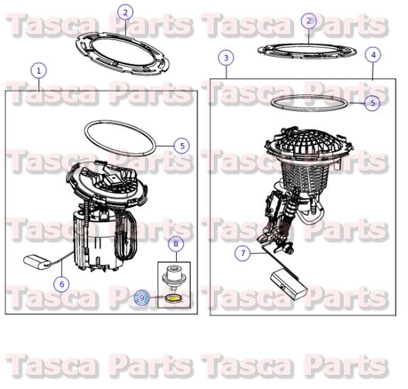 New oem fuel pump & level unit seal caravan town & country 300 charger ram 1500