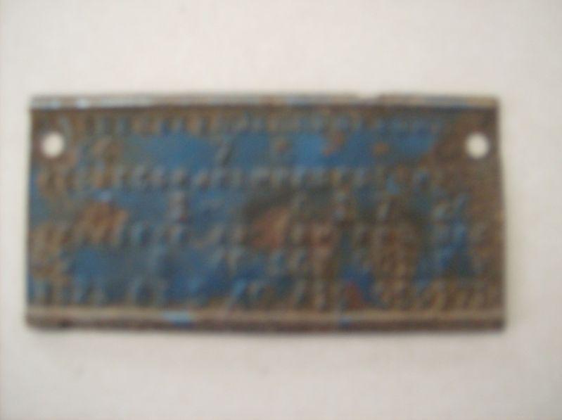 Dodge coronet r/t data plate fender tag 1968 440 auto mopar