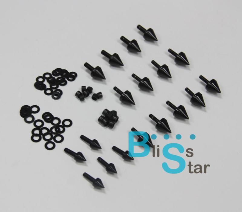 Spike fairing bolts screws mounting kit for kawasaki ninja zx10r 2004-2005