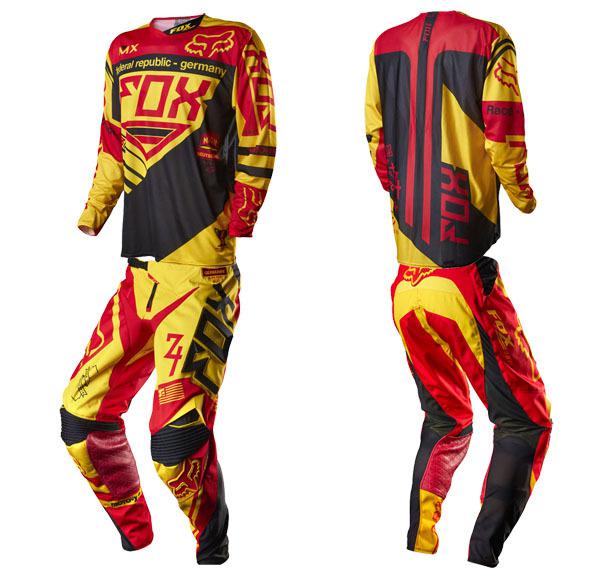 Fox 14 360 pants & jersey set intake mxon le black/yellow 36/xl