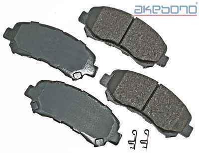 Akebono act1338 brake pad or shoe, front-proact ultra premium ceramic pads