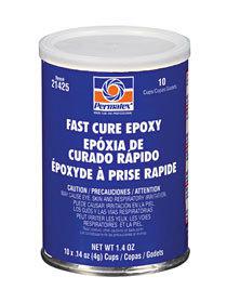 Permatex 21425 ~ fast cure epoxy - tub w/ 10 packets