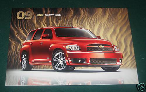 2009 chevy hhr dealer sales brochure; ls; lt; ss; 8 pgs