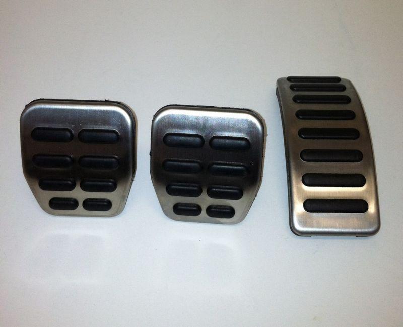 New oem volkswagen stainless steel pedal caps golf jetta beetle manual trans