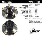 Centric parts 405.46007e rear hub assembly