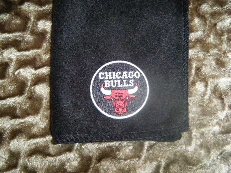 Chicago bulls   black fleece scarves scarfs scarf 9" x 60"  nba hoops