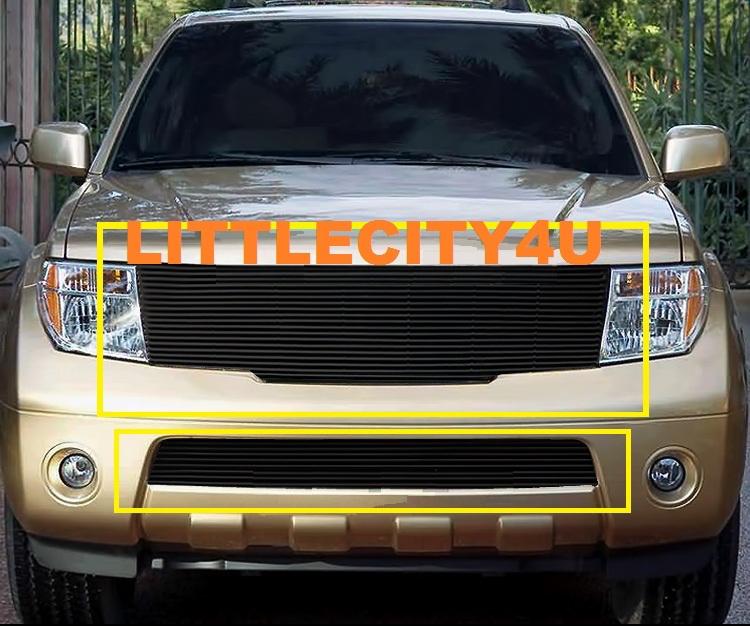 05 06 07 08 nissan frontier/05 06 07 pathfinder black billet grille grill insert