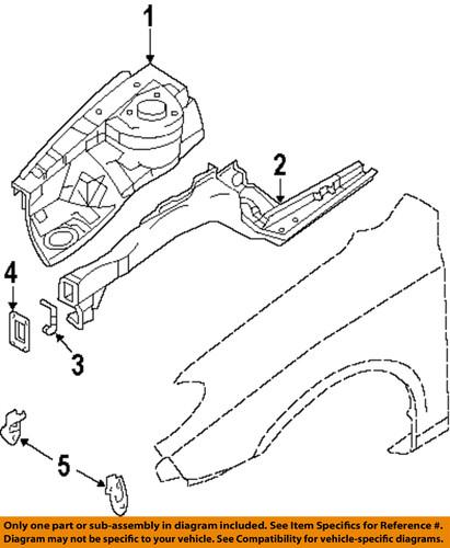 Hyundai oem 645022h012 fender apron-apron assembly