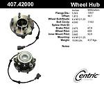 Centric parts 407.42000e front hub assembly