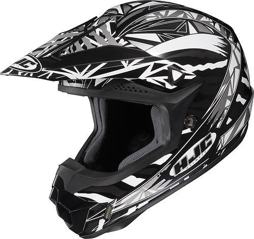 New hjc cl-xy fuze offroad/motocross youth helmet,mc-5/black/white/gray,small/sm