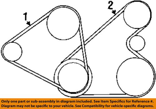 Hyundai oem 25212-38001 accessory drive belt/v-belt/fan belt