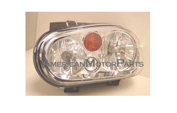 Left driver side replacement headlight w/ fog lamp 02-02 volkswagen golf gti