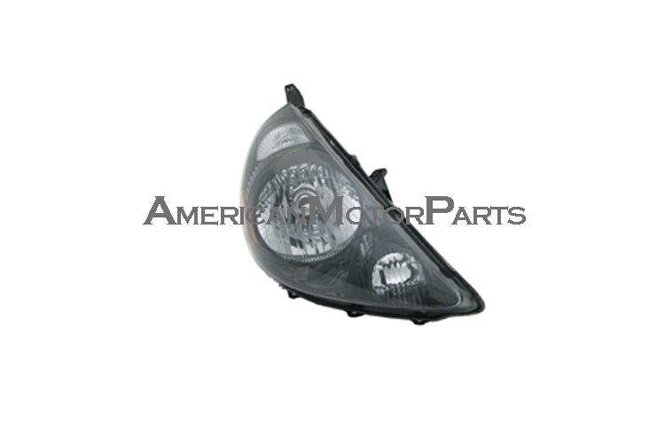 Passenger replacement headlight w/ nighthawk black bezel type 07-08 honda fit