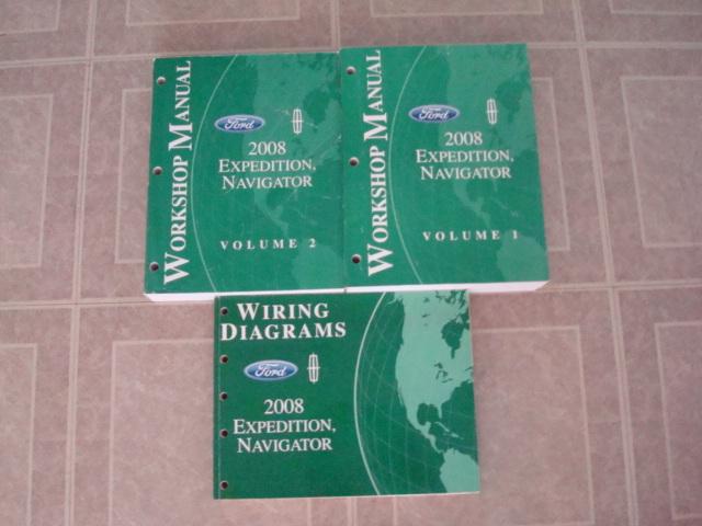 2008 ford expedition/lincoln navigator workshop service shop repair manual books