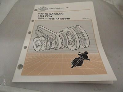 Soft tail-fx "new old stock/new in package" 1984-86 parts book #99455-86