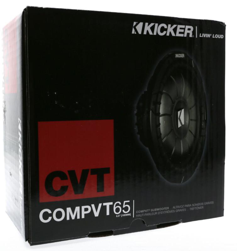 New kicker 10cvt651 +3yr waranty car 6.5" 350w 1 ohm shallow subwoofer cvt65