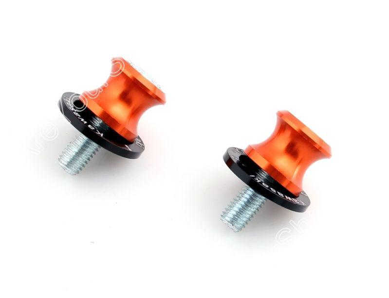 10mm swingarm sliders spools kawasaki zx 6r 9r 10r 12r 14r z750 z1000 orange