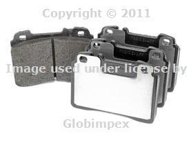 Mercedes w124 (late) brake pad set front pagid oem new + 1 year warranty