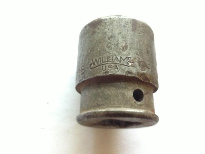 Williams usa vintage tools 3/4" drive 13/16" standard sae 8 point socket 6-826