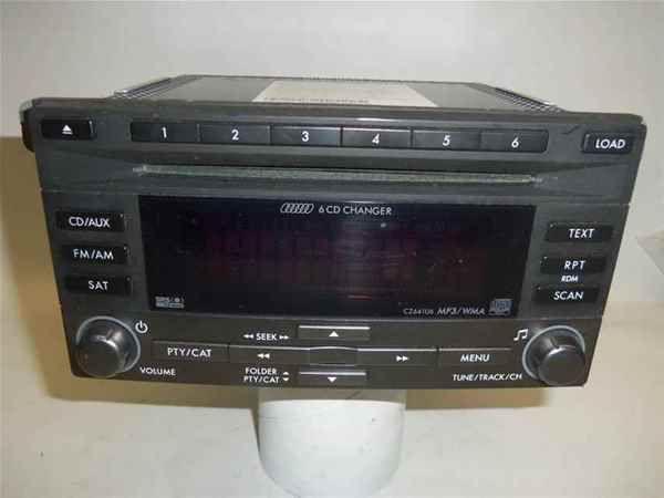 08-12 subaru impreza 6 disc cd radio oem lkq