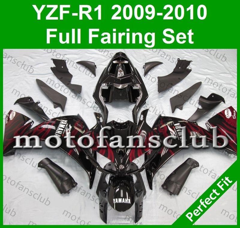 Fit yamaha yzf r1 09 10 yzfr1 2009 2010 1000 fairing bodywork plastics #09 c