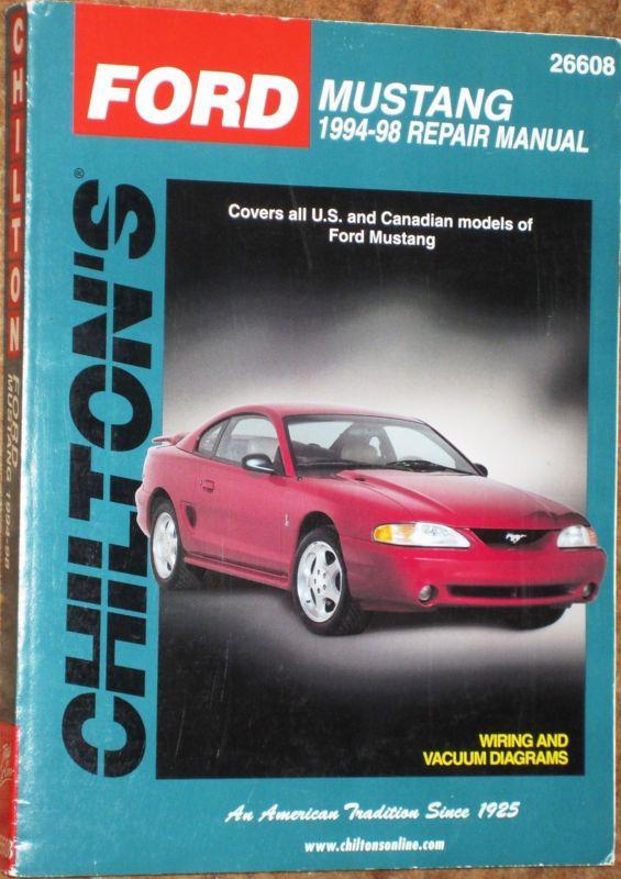 Chilton repair manual 1994 - 1998 ford mustang